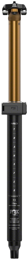 FOX Transfer Neo Factory Series Wireless Dropper Seatpost - 34.9 mm, 150 mm, Internal Routing, Kashima Coat - Dropper Seatpost - Transfer Factory Neo Wireless Dropper Seatpost
