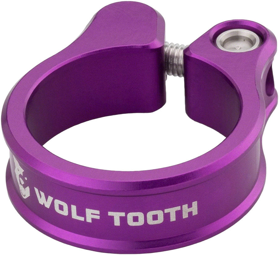 Wolf Tooth Seatpost Clamp - 31.8mm, Bolt-On, Ultraviolet Purple