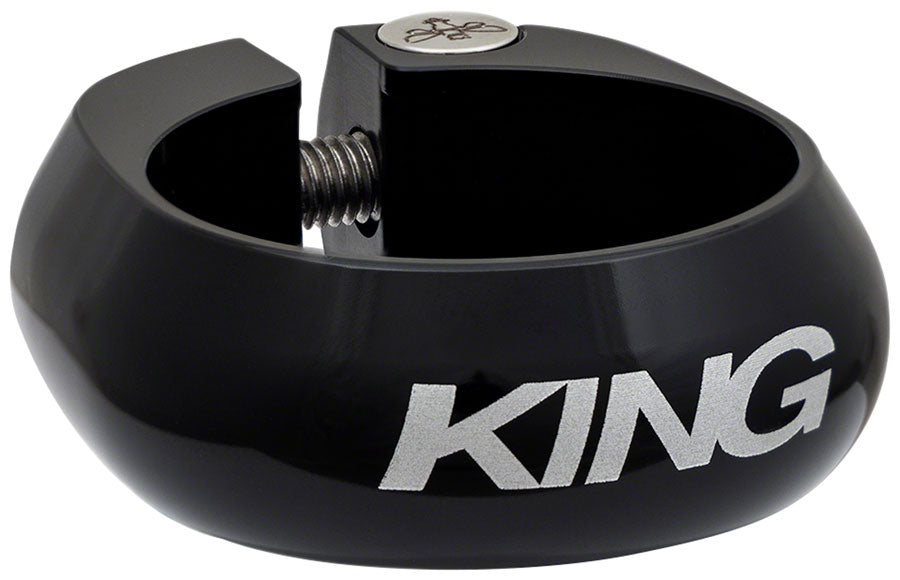 Chris King Seatpost Clamp - 31.8mm, Bolt-On, Black Seatpost Clamp