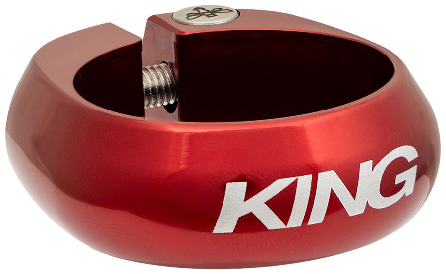 Chris King Seatpost Clamp - 34.9mm, Bolt-On, Red Seatpost Clamp