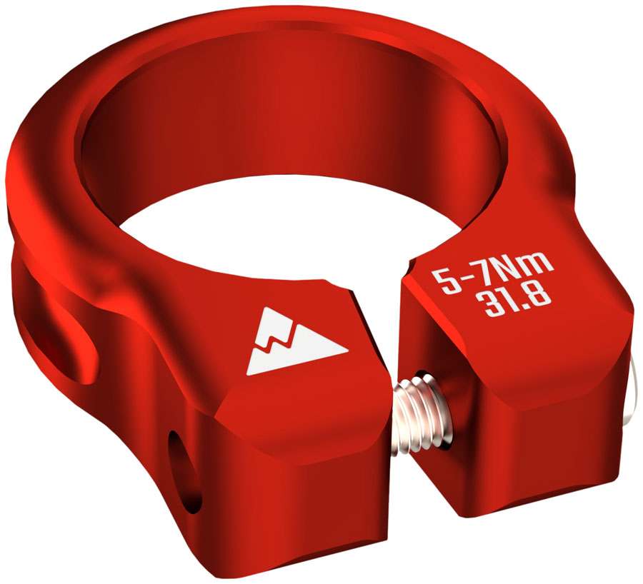 Wheels Manufacturing Seatpost Clamp - 31.8mm, Bolt-On, Red - Seatpost Clamp - Seatpost Clamps