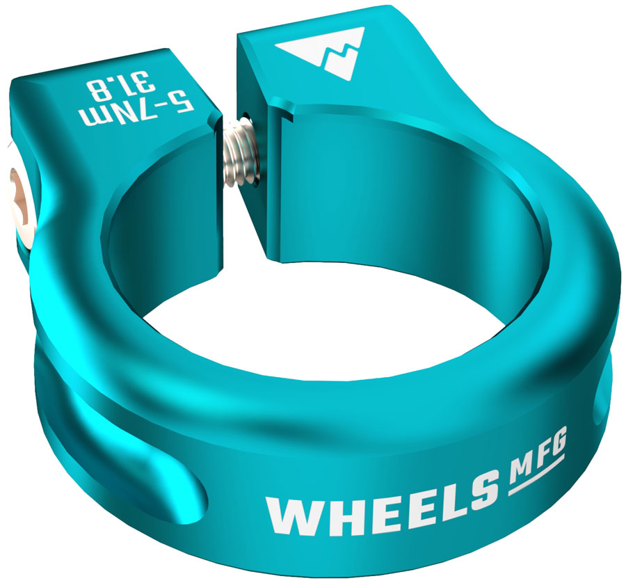 Wheels Manufacturing Seatpost Clamp - 31.8mm, Bolt-On, Teal MPN: SPC1-31.8-05 UPC: 810124713379 Seatpost Clamp Seatpost Clamps