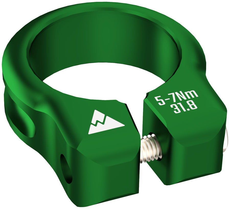 Wheels Manufacturing Seatpost Clamp - 31.8mm, Bolt-On, Green - Seatpost Clamp - Seatpost Clamps