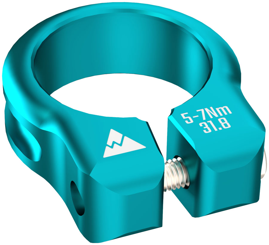 Wheels Manufacturing Seatpost Clamp - 34.9mm, Bolt-On, Teal - Seatpost Clamp - Seatpost Clamps