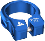 Wheels Manufacturing Seatpost Clamp - 34.9mm, Bolt-On, Blue - Seatpost Clamp - Seatpost Clamps