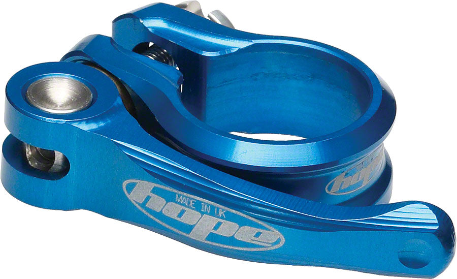 Hope Seatpost Clamp - 31.8mm, QR, Blue