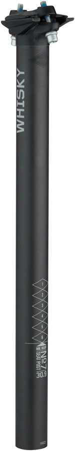 WHISKY No.7 Carbon Seatpost - 30.9 x 400mm, 0mm Offset, Matte Carbon UPC: 708752132894 Seatpost No.7 Carbon Seatposts