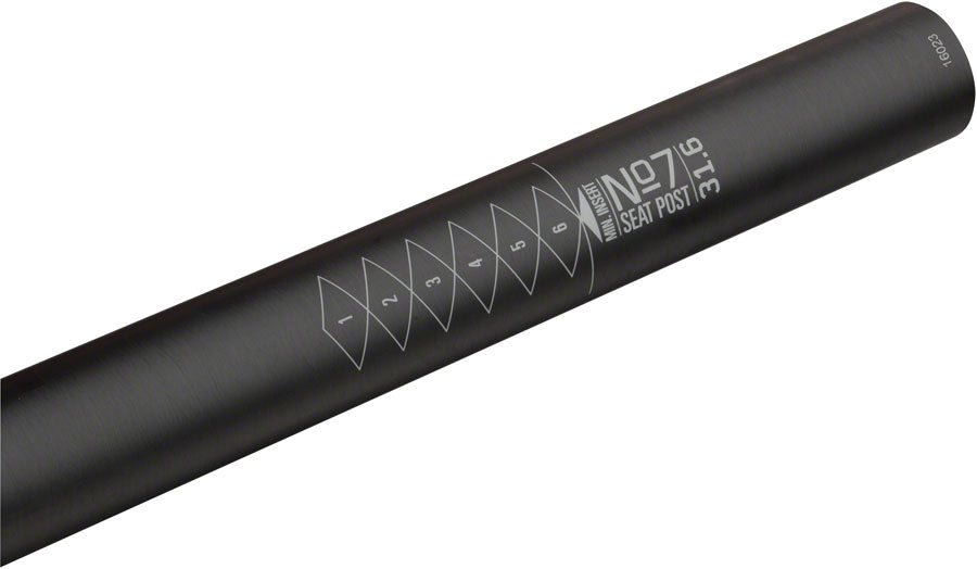 WHISKY No.7 Carbon Seatpost - 31.6 x 400mm, 18mm Offset, Matte Carbon UPC: 708752132856 Seatpost No.7 Carbon Seatposts