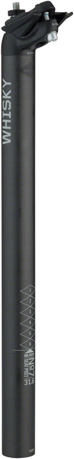 WHISKY No.7 Carbon Seatpost - 31.6 x 400mm, 18mm Offset, Matte Carbon UPC: 708752132856 Seatpost No.7 Carbon Seatposts