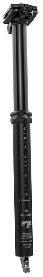 FOX Transfer Performance Elite Dropper Seat Post - 30.9, 100mm Travel, Internal Route, Black