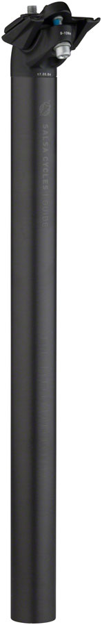 Salsa Guide Carbon Seatpost, 31.6 x 400mm, 18mm Offset, Black Seatpost