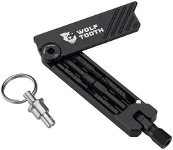 Wolf Tooth 6-Bit Hex Wrench Multi-Tool with Keyring - Black MPN: 6-BIT-KR-BLK UPC: 810006805789 Bike Multi-Tool 6-Bit Hex Wrench Multi-Tool