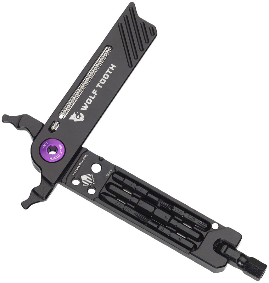 Wolf Tooth 8-Bit Pliers, Purple Bolt MPN: 8-BIT-BLK-PRP UPC: 810006804553 Bike Multi-Tool 8-Bit System