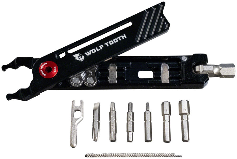 Wolf Tooth 8-Bit Pliers, Red Bolt - Bike Multi-Tool - 8-Bit System