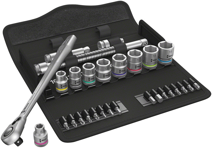 Wera 8100 SB 8 Zyklop Metal Ratchet Set - 3/8