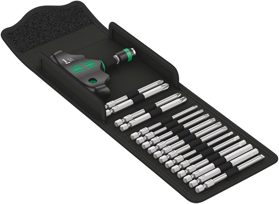 Wera Kraftform Kompakt 400 T-Handle Screwdriver and Bit Set MPN: 05057470001 Screwdriver Kraftform Kompakt 400 Screwdriver & Bit Set