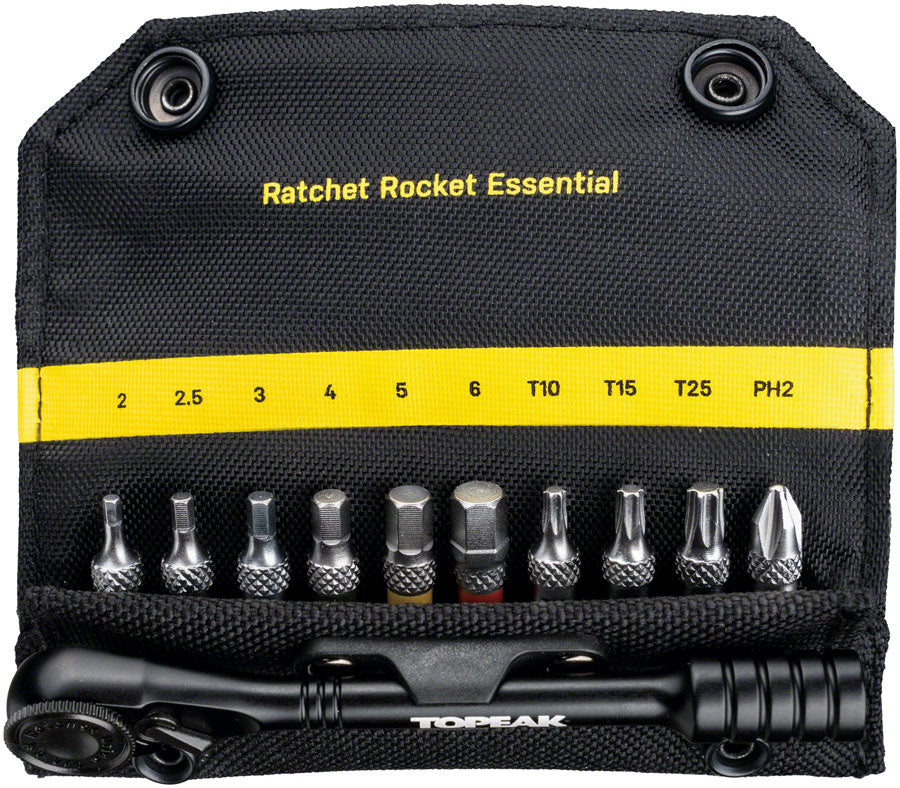 Topeak Ratchet Rocket Essential Tool Kit - with 10 Bits - Tool Kit - Ratchet Rocket Essential Tool Kit