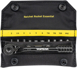 Topeak Ratchet Rocket Essential Tool Kit - with 10 Bits MPN: TT2628 UPC: 883466038974 Tool Kit Ratchet Rocket Essential Tool Kit