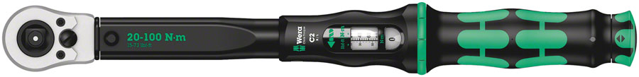 Wera Click-Torque C 2 Push R/L Adjustable Torque Wrench - 20-100 Nm MPN: 05075625001 Torque Wrench Click-Torque C Torque Wrench