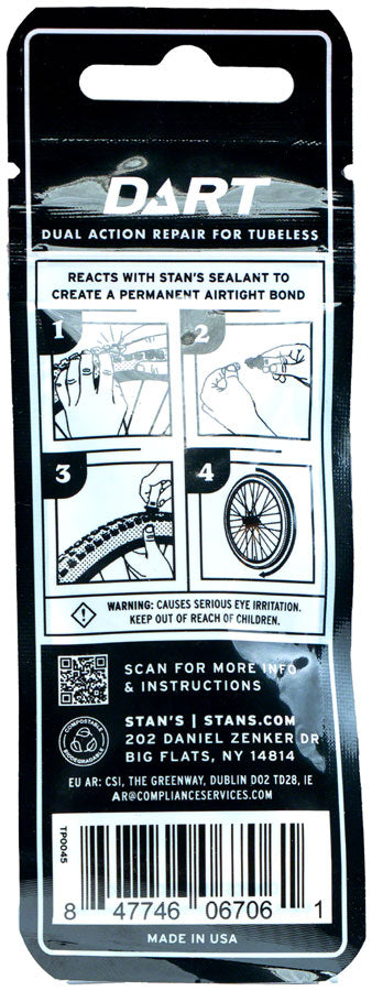Stan's Dart Tubeless Repair Refills - 6pack MPN: TP0045 UPC: 847746067061 Tubeless Patch Kit Dart Tubeless Repair Refills