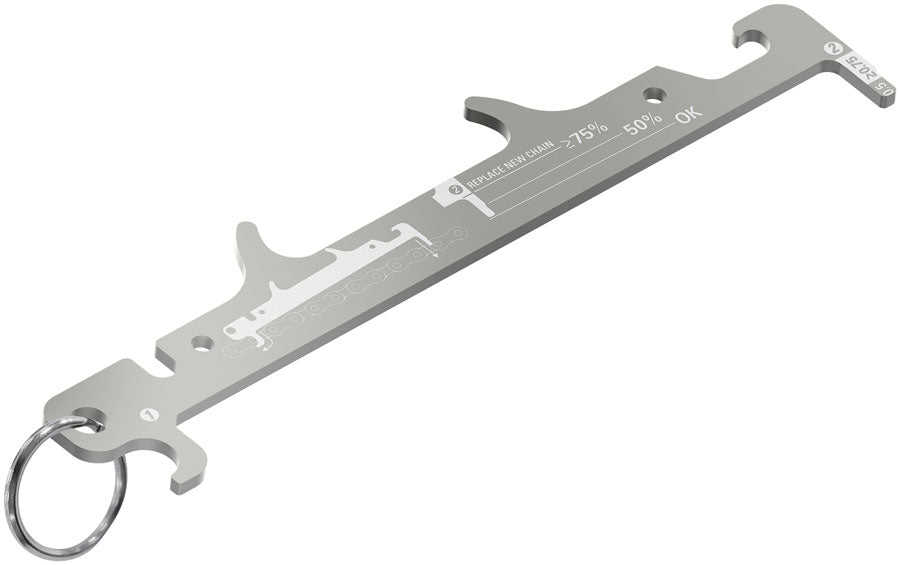 Lezyne Chain Gauge Wear Checker 5-12 speed MPN: 1-MT-CHANGUE-V106 Chain Tool Chain Gauge Wear Checker