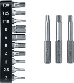 Feedback Sports Replacement Bit Holder with 13 Bits - Ratchets & Bits - Range Click Torque Wrench Replacement Bits With Holder