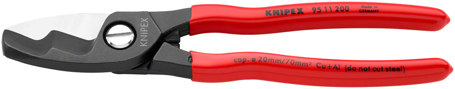Knipex Cable Shears with Twin Cutting Edge - 8" - Cable Cutter - Cable Shears with Twin Cutting Edge