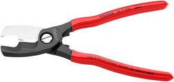 Knipex Cable Shears with Twin Cutting Edge - 8" MPN: 95 11 200 SBA UPC: 843221000332 Cable Cutter Cable Shears with Twin Cutting Edge