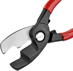 Knipex Cable Shears with Twin Cutting Edge - 8" - Cable Cutter - Cable Shears with Twin Cutting Edge