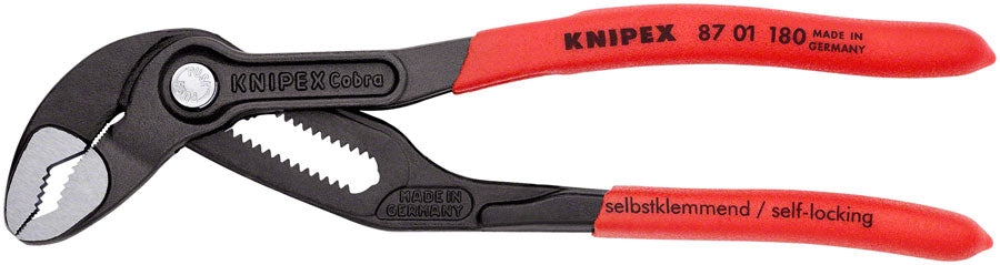 Knipex Water Pump Pliers Adjustable - 7 1/4" MPN: 87 01 180 SBA UPC: 843221000912 Plier Cobra Water Pump Adjustable Pliers