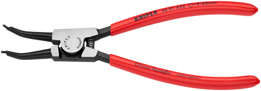 Knipex External 45deg Angle Snap Ring Pliers - 7 1/4" MPN: 46 31 A22 SBA UPC: 843221008765 Plier External Angled Snap Ring Pliers