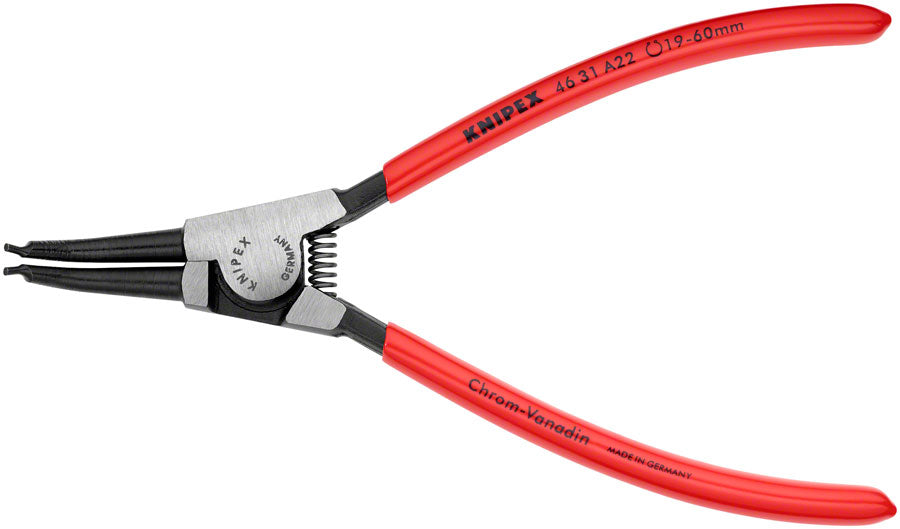 Knipex External 45deg Angle Snap Ring Pliers - 7 1/4" MPN: 46 31 A22 SBA UPC: 843221008765 Plier External Angled Snap Ring Pliers