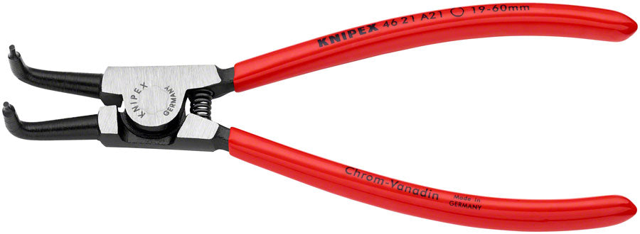 Knipex External 90deg Angle Snap Ring Pliers - 6 3/4" MPN: 46 21 A21 SBA UPC: 843221000868 Plier External Angled Snap Ring Pliers