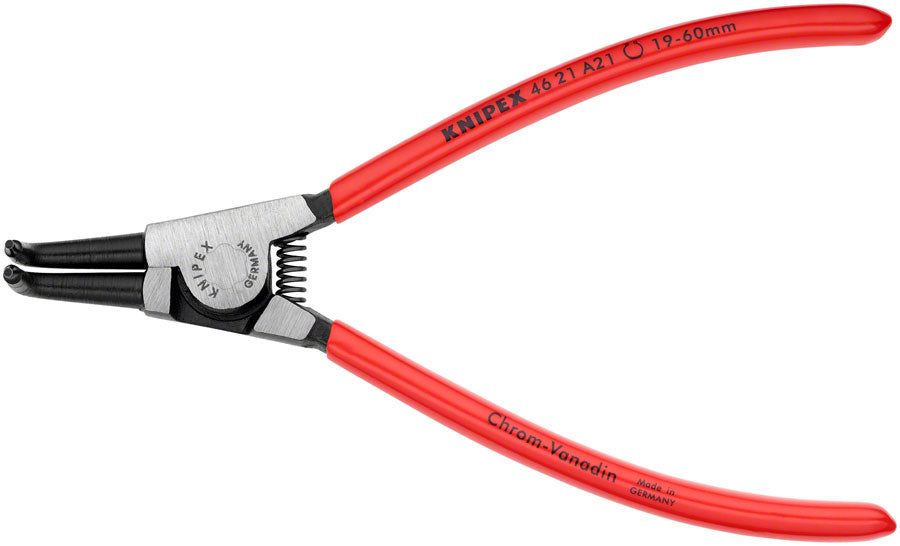 Knipex External 90deg Angle Snap Ring Pliers - 6 3/4" MPN: 46 21 A21 SBA UPC: 843221000868 Plier External Angled Snap Ring Pliers