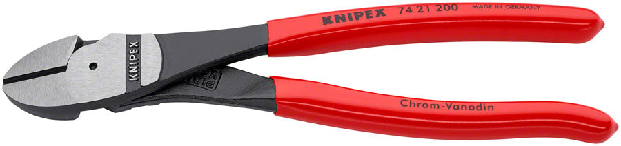Knipex High Leverage 12deg Angle Diagonal Cutters - 8" - Plier - High Leverage Angled Diagonal Cutters
