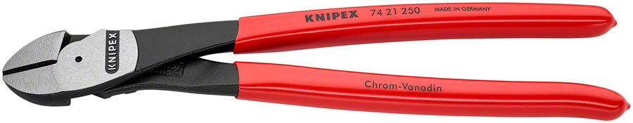 Knipex High Leverage 12deg Angle Diagonal Cutters - 10" - Plier - High Leverage Angled Diagonal Cutters