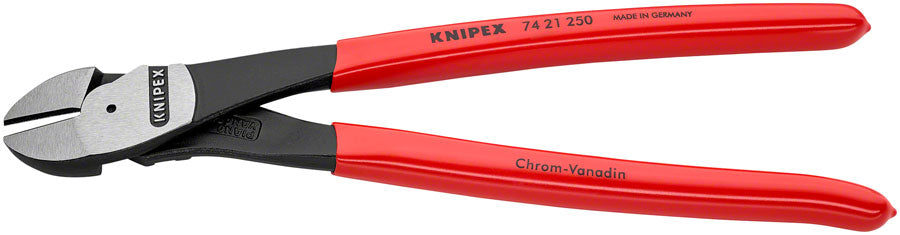 Knipex High Leverage 12deg Angle Diagonal Cutters - 10" MPN: 74 21 250 SBA UPC: 843221000400 Plier High Leverage Angled Diagonal Cutters