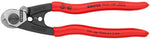Knipex Wire Rope Shears - Polished Forged Steel, 7 1/2" MPN: 95 61 190 SBA UPC: 843221000233 Cable Cutter Wire Rope Shears