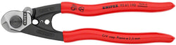 Knipex Wire Rope Shears - Polished Forged Steel, 7 1/2" MPN: 95 61 190 SBA UPC: 843221000233 Cable Cutter Wire Rope Shears