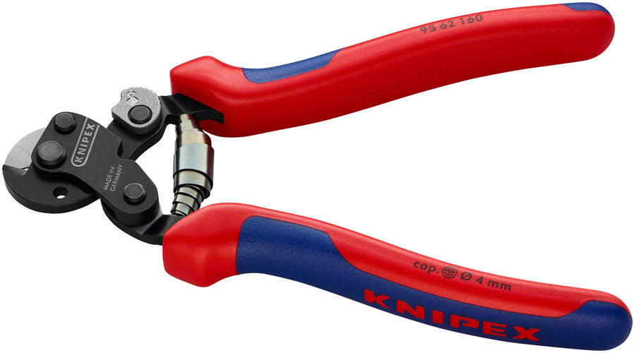 Knipex Wire Rope Shears - Burnished Forged Steel, 6 1/4" MPN: 95 62 160 SBA UPC: 843221023164 Cable Cutter Wire Rope Shears