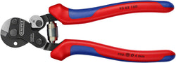 Knipex Wire Rope Shears - Burnished Forged Steel, 6 1/4" MPN: 95 62 160 SBA UPC: 843221023164 Cable Cutter Wire Rope Shears