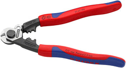 Knipex Wire Rope Shears - Burnished Forged Steel, 7 1/2" MPN: 95 62 190 SBA UPC: 843221010171 Cable Cutter Wire Rope Shears