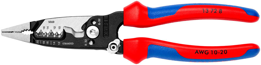 Knipex 8" Forged Wire Stripper 20-10 AWG MPN: 13 72 8 SBA UPC: 843221027766 Plier Forged Wire Stripper