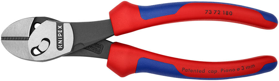 Knipex 7 1/4" Twinforce Diagonal Super Cutters MPN: 73 72 180 BK UPC: 843221019570 Plier Diagonal Cutters