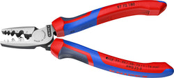 Knipex 7 1/4" Crimping Pliers for Wire Ferrules - Plier - Crimping Pliers for Wire Ferrules