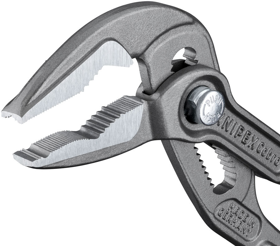 Knipex 7 1/4" Cobra Extra-Slim (ES) Water Pump Pliers MPN: 87 51 180 SBA UPC: 843221030759 Plier Cobra Water Pump Adjustable Pliers