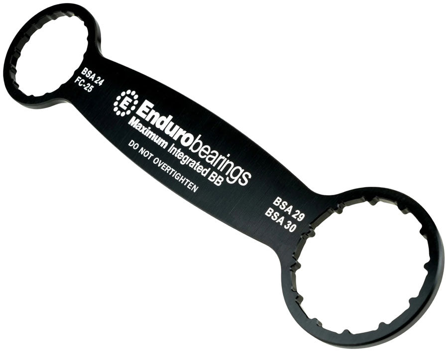 Enduro BBT-036 Flat Wrench Bottom Bracket Tool - 46mm x 12-spline and 41 mm x 16-spline Interfaces, For Maxhit BSA-24