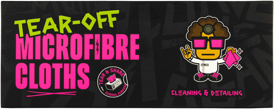 Muc-Off Tear Off MicroFiber Cloth Roll MPN: 21530 Cleaning Tool Tear Off MicroFiber Cloth Roll