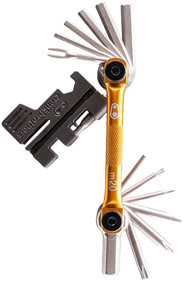 コントロールテックDHバーとCRANK BROS マルチツール 携帯工具セット Crankbrothers Multi 20 Tool - Gold Bike Multi-Tool 641300164056