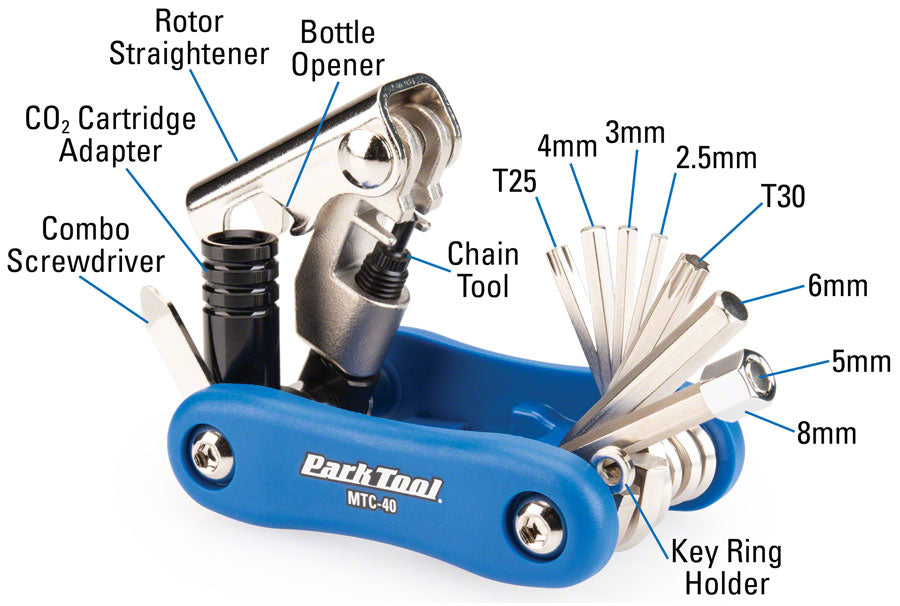 Park MTC-40 Composite Multi-Function Tool MPN: MTC-40 UPC: 763477003881 Bike Multi-Tool MTC